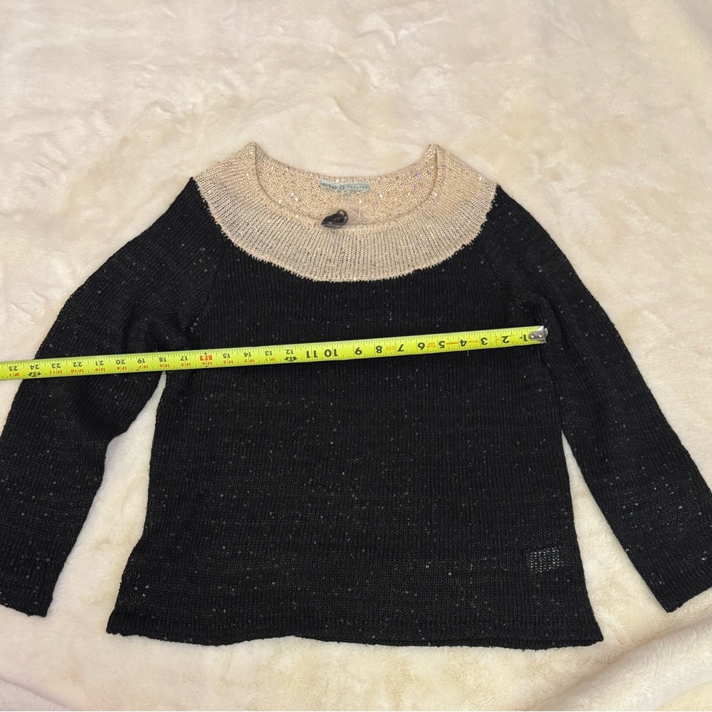 Brand new Cleo  sparkle Black and gold  Women's Sweater Firm price